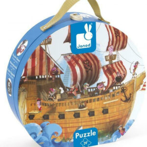 Ξύλινο Παιδικό Janod Puzzle Πειρατικό Καράβι 39pcs